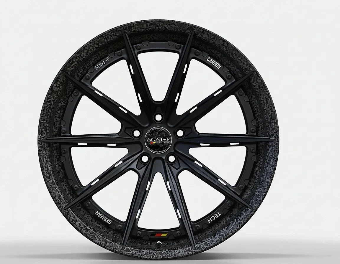 CF01 SMC Forged carbon-fiber wheel front view