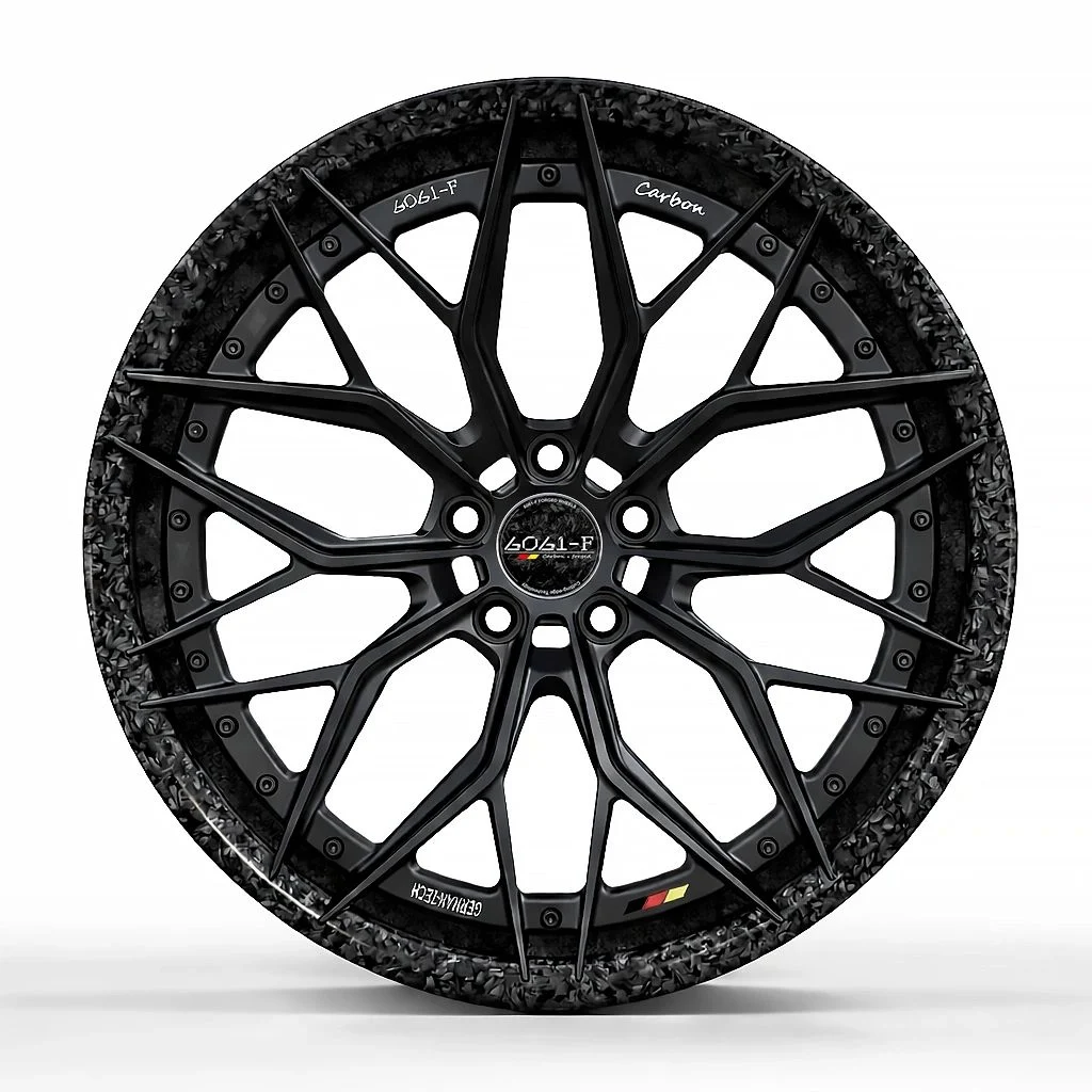CF02 SMC Forged carbon-fiber wheel front view