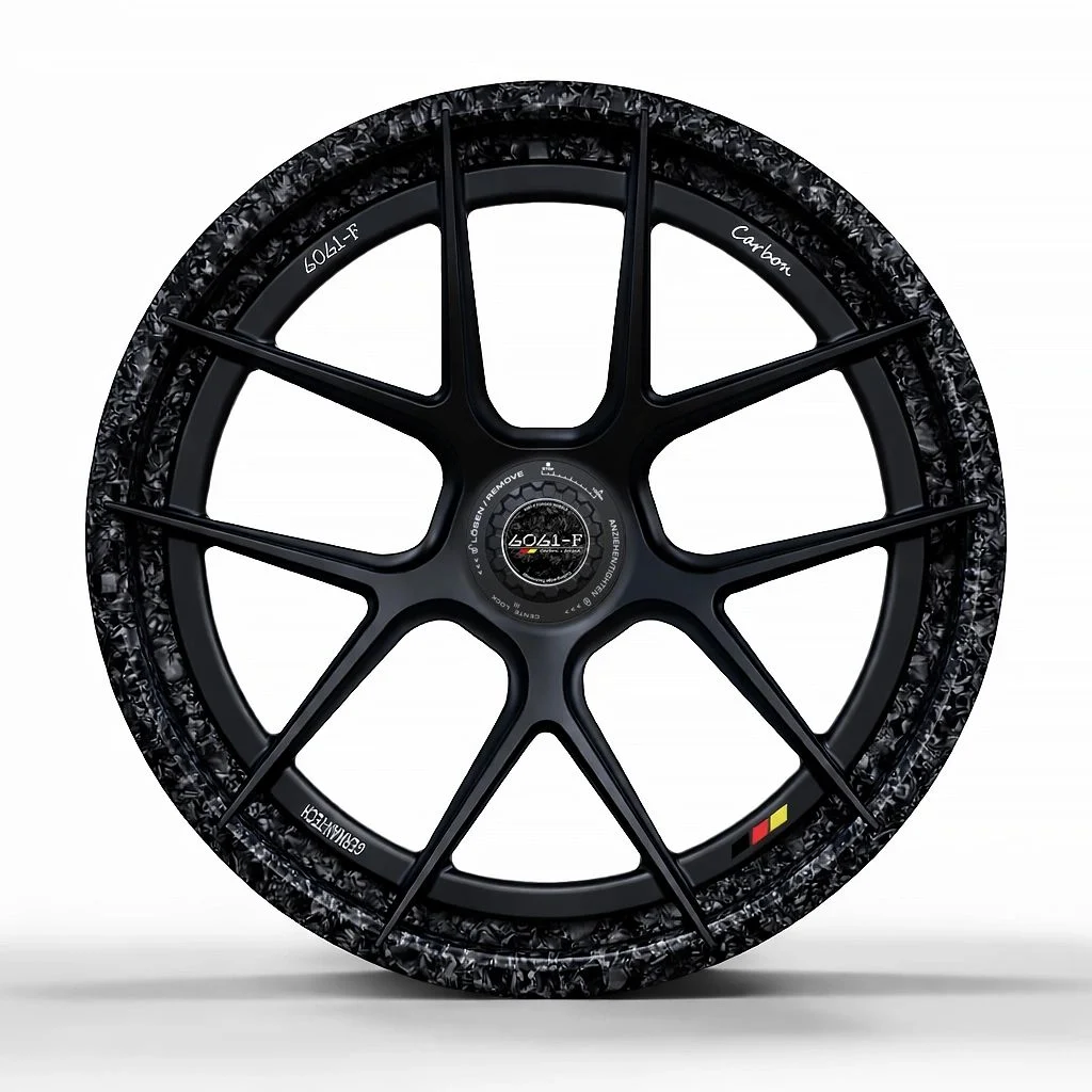 CF03 SMC Forged carbon-fiber wheel front view