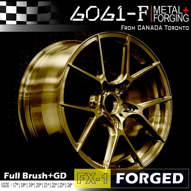 FX01 Forged forged wheel front view