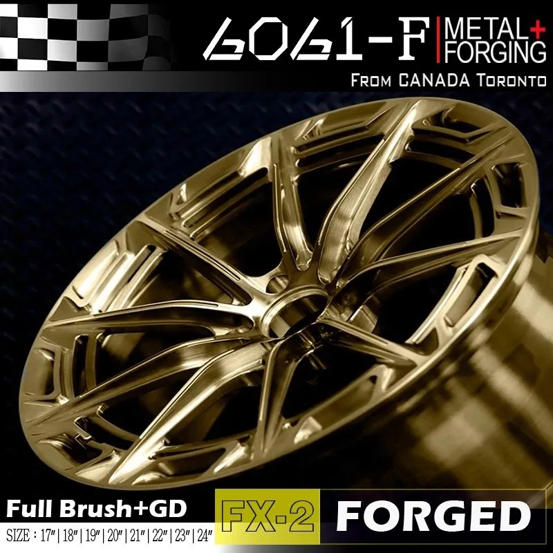 FX02 Forged forged wheel front view