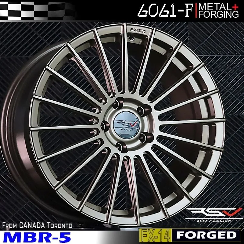 FX14 Forged forged wheel front view