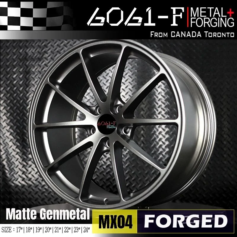 MX04 Forged forged wheel front view